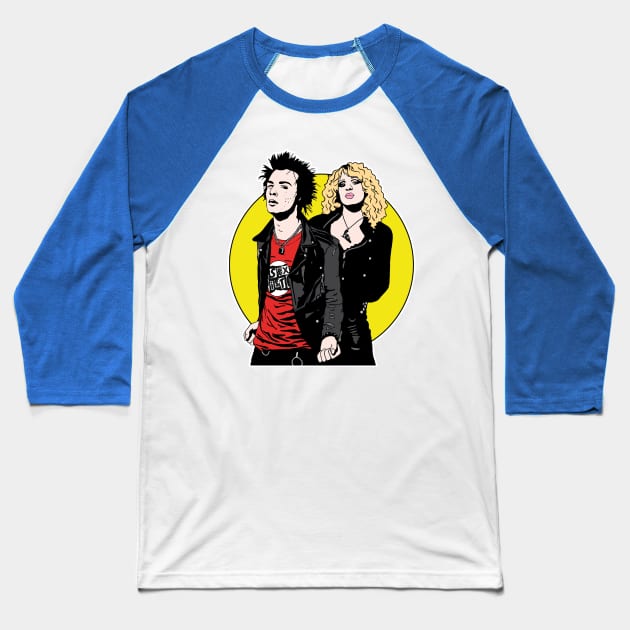 Sid n Nancy Baseball T-Shirt by BiteYourGranny